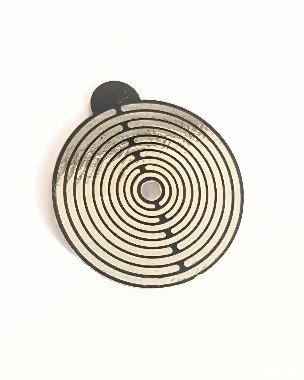Polarisatorplatten Grün / Anhänger Schwarz 33mm mit Edelstahlring – Bild 6