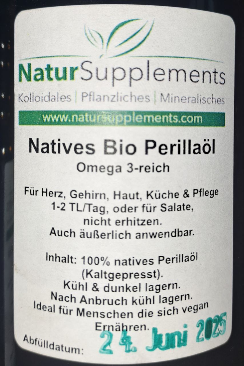 Perilaöl Nativ und als Ozonvariante
